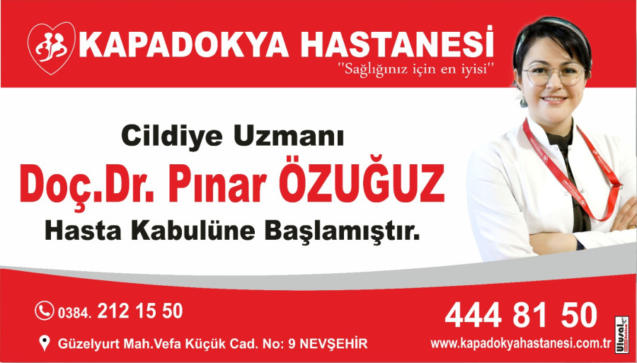 Dermatoloji (CİLDİYE) Uzmanı Doç.Dr.Pınar ÖZUĞUZ hasta kabulüne başlamıştır.