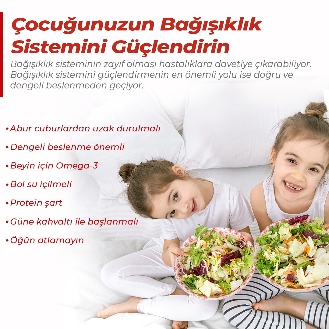 Çocuğunuzun Bağışıklık Sistemini Güçlendirin