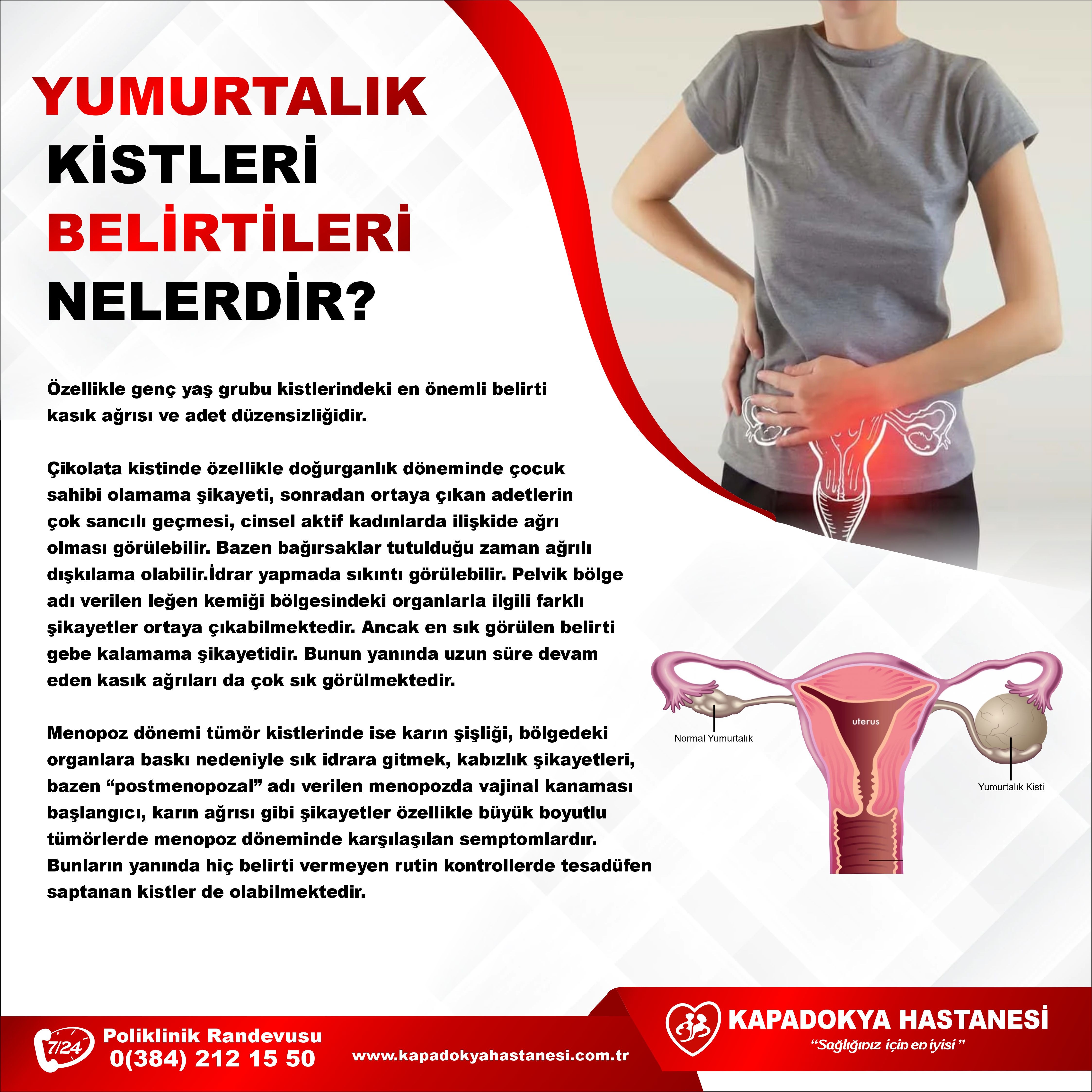 YUMURTALIK KİSTERİ BELİRTİLERİ NELERDİR?