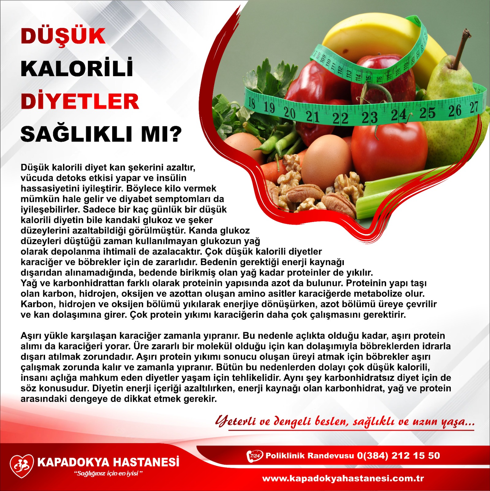 DÜŞÜK KALORİLİ DİYETLER SAĞLIKLI MI?