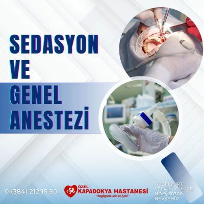 SEDASYON VE GENEL ANESTEZİ