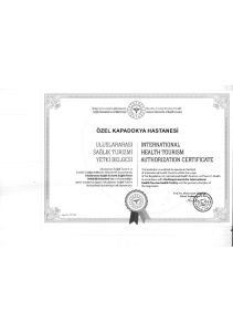 SAĞLIK TRUZİM YETKİ BELGEMİZ